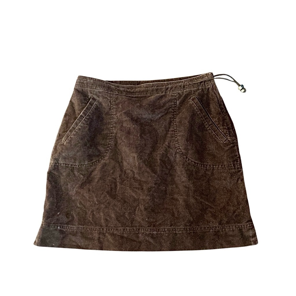 Vintage J Jill Size 10 Brown Corduroy Mini Skirt